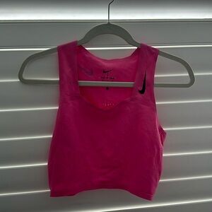 Nike free pink running crop top